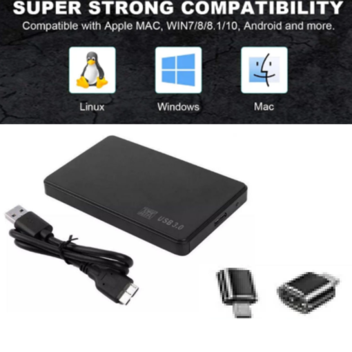 HD externo SSD 1/2/4 TeraByte ultra fino Disco rígido externo portátil de alta velocidade USB